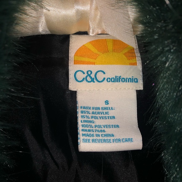 Green Fur Coat - Picture 4 of 6